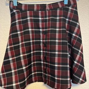 Plaid Skater Skirt